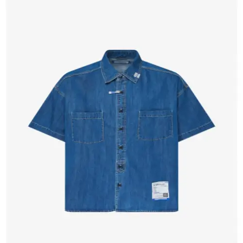 Maison Mihara Yasuhiro Short-Sleeve Work Shirt (2) Maison Mihara Yasuhiro Short-Sleeve Work Shirt front view