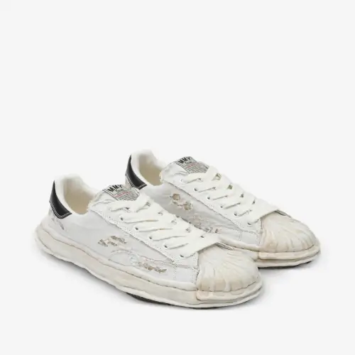 Maison Mihara Yasuhiro Sole Ripped Lace-up Sneakers front view