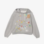 Maison Mihara Yasuhiro Sticker Printed Hoodie front view