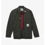 Maison Mihara Yasuhiro Striped Tie-Detail Shirt front view