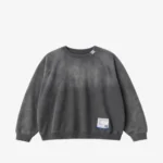 Front view of Maison Mihara Yasuhiro Sun-Faded Like Distressed Sweatshirt