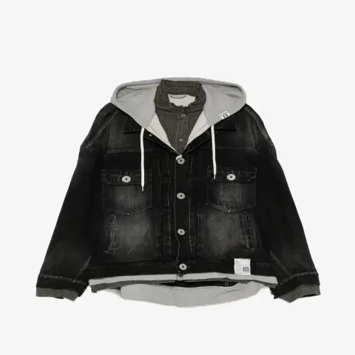 Maison Mihara Yasuhiro Triple Layered Denim Jacket front view