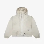 Maison Mihara Yasuhiro Triple-Layered Distressed Zip-up Hoodie front view