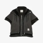 Maison Mihara Yasuhiro Triple Layered Zip-up Sweat Vest front view
