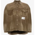 Maison Mihara Yasuhiro Vintage-Like Corduroy Shirt front view